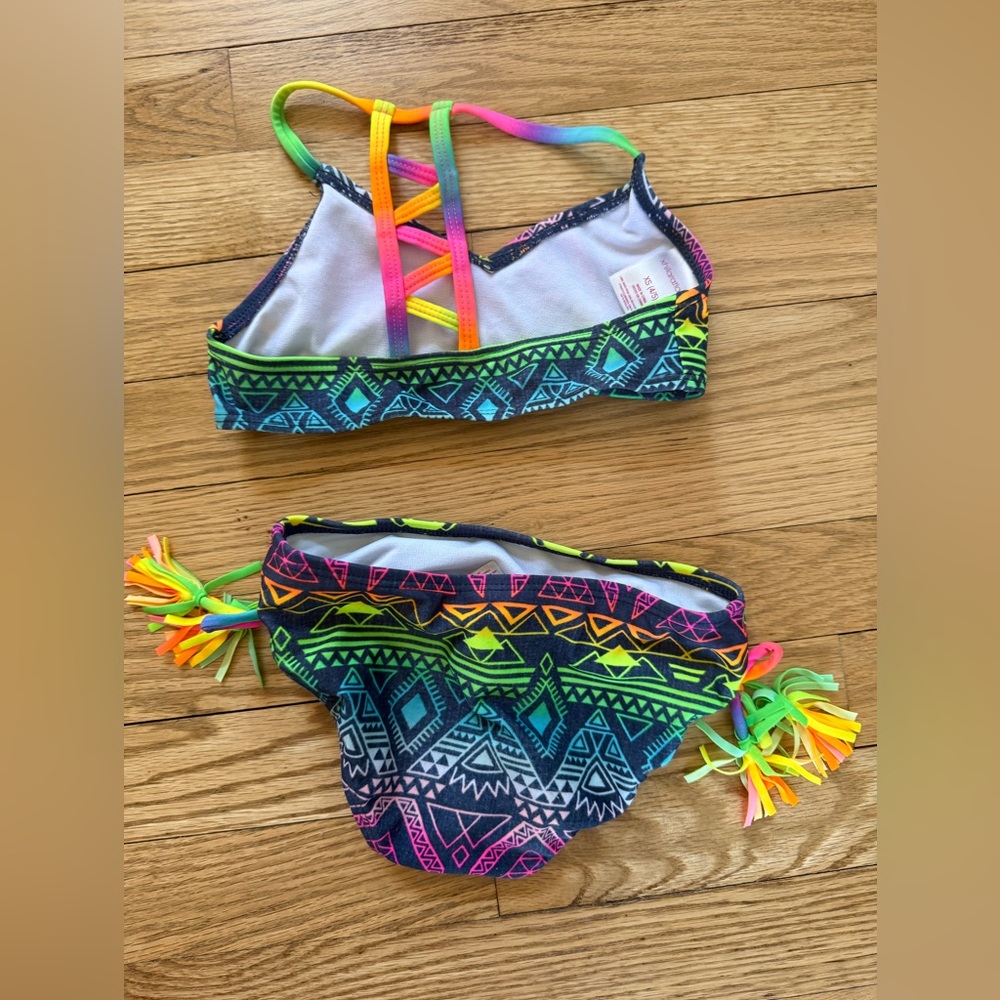 Lot of 2 Girls Bathing Suits Swim Bikini XS Size 4/5 - Picture 3 of 7